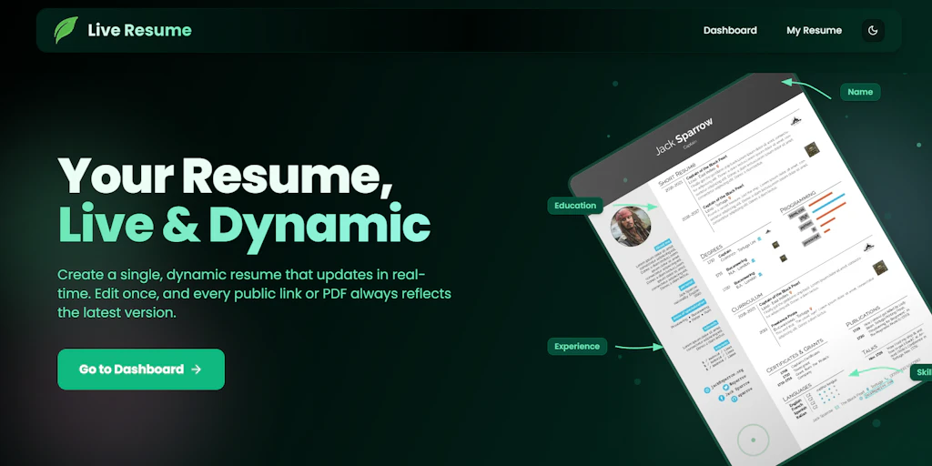 Live Resume