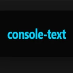 Console.text()